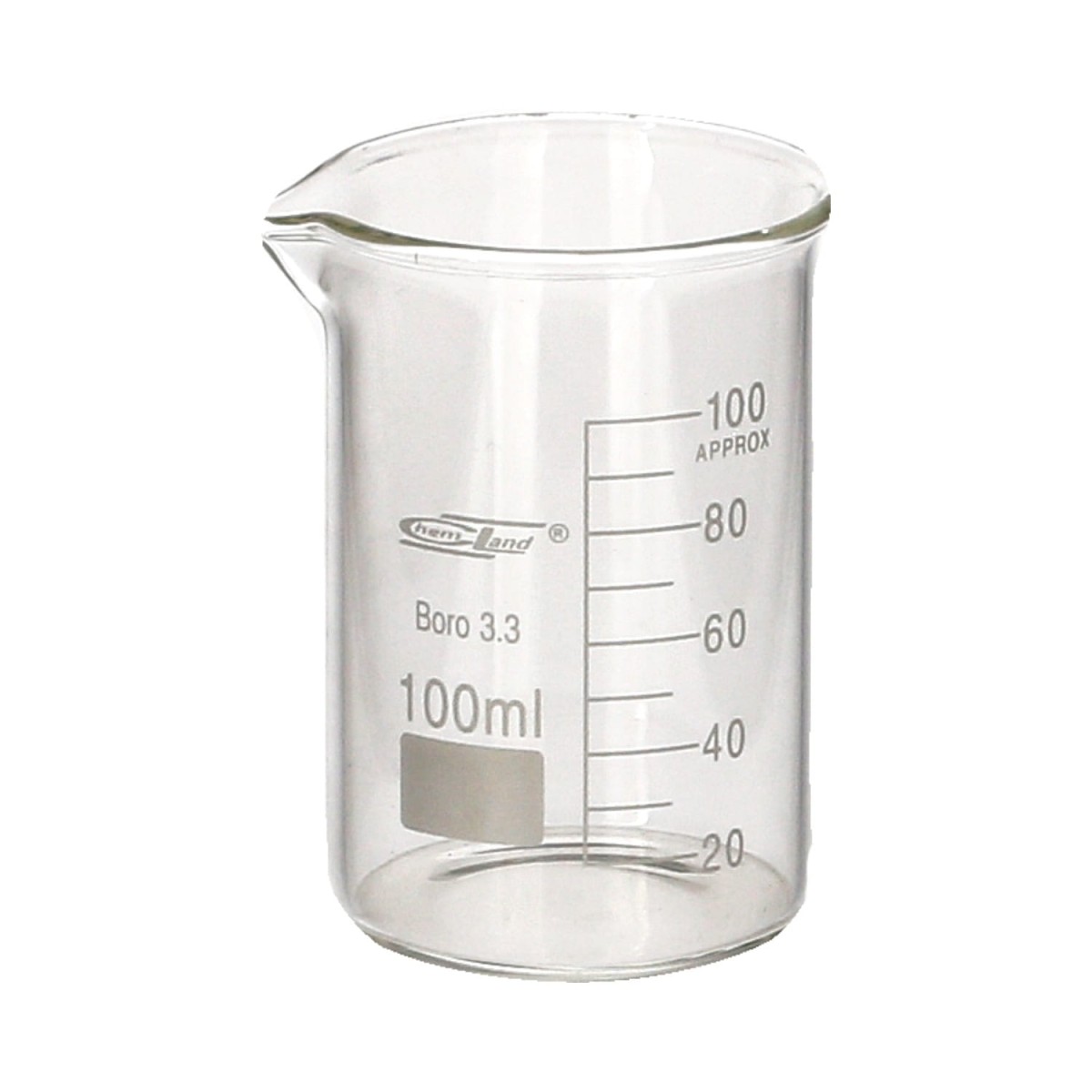 Zlewka szklana 100 ml niska Chemland