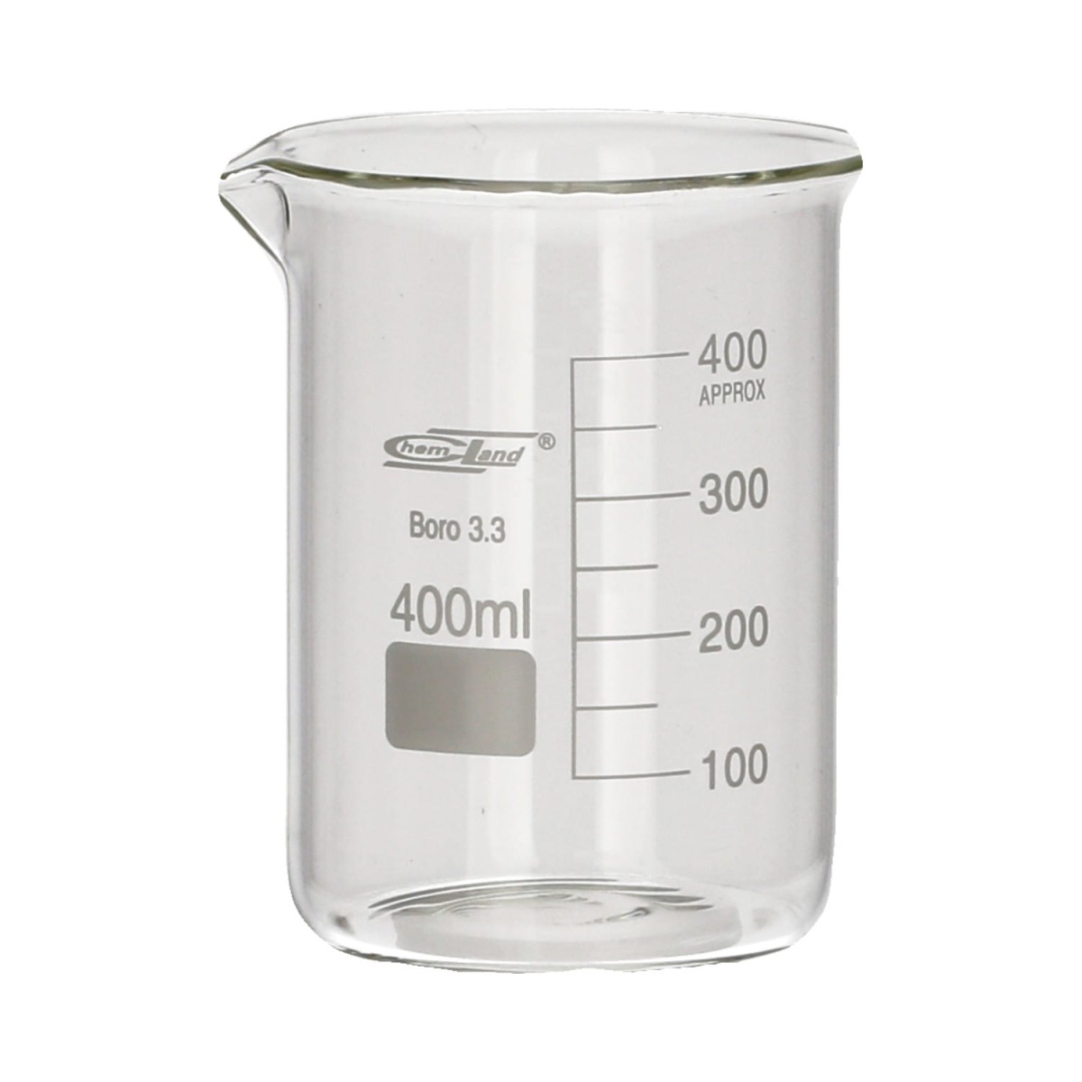 Zlewka szklana 400 ml niska Chemland