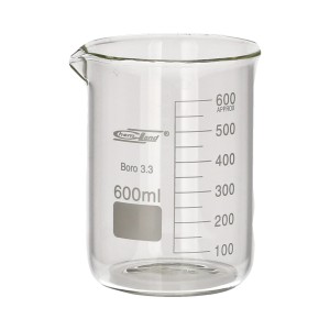 Zlewka szklana 600 ml niska Chemland