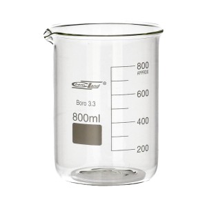 Zlewka szklana 800 ml niska Chemland
