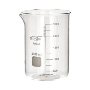 Zlewka szklana 3000 ml niska Chemland
