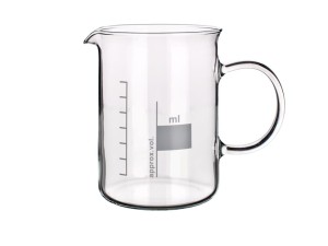 Zlewka szklana 250 ml z uchem Chemland