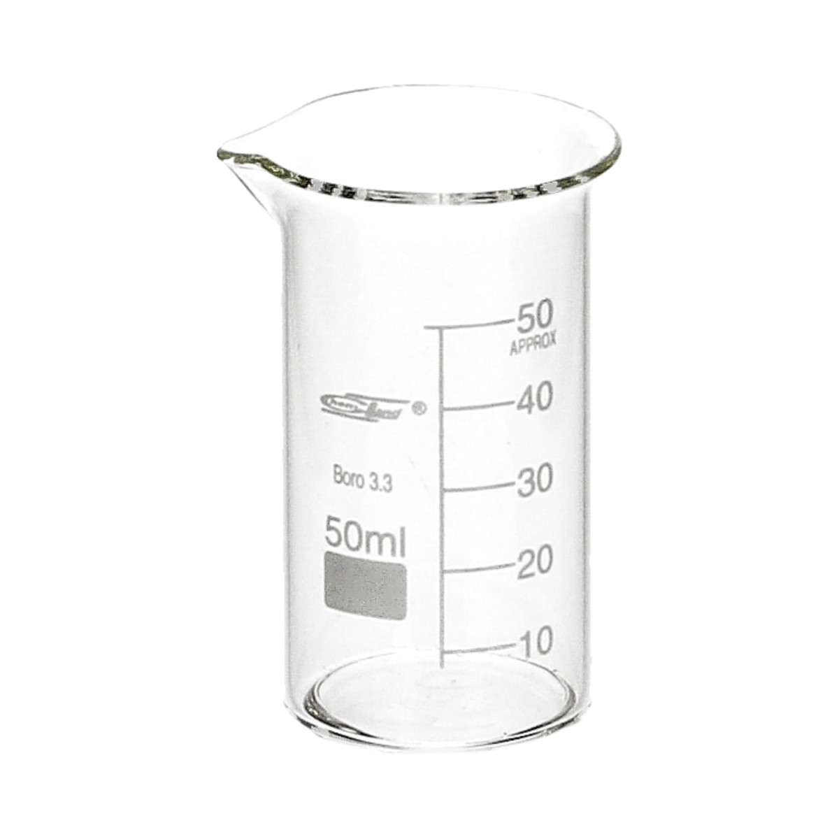 Zlewka szklana 50 ml wysoka Chemland