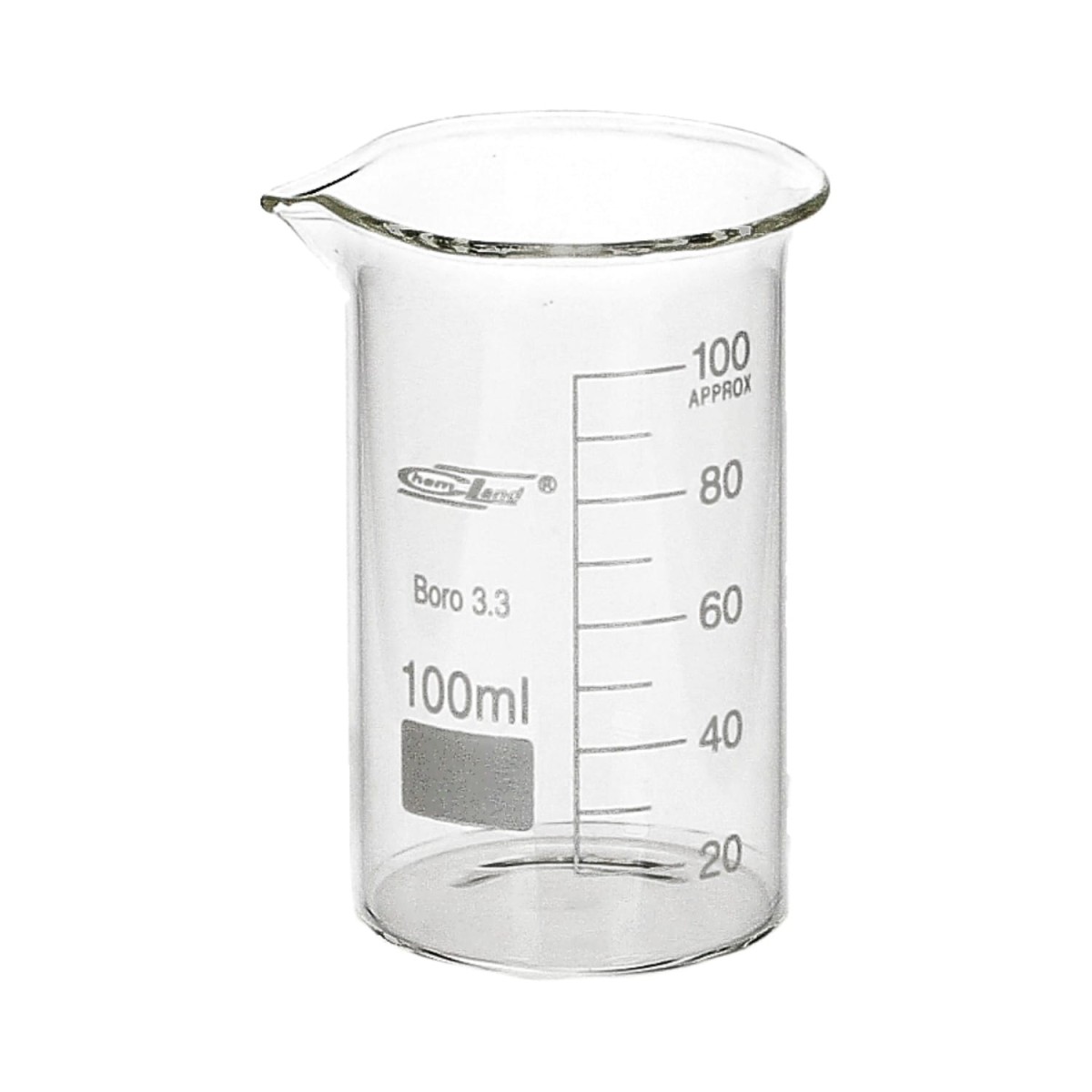 Zlewka szklana 100 ml wysoka Chemland