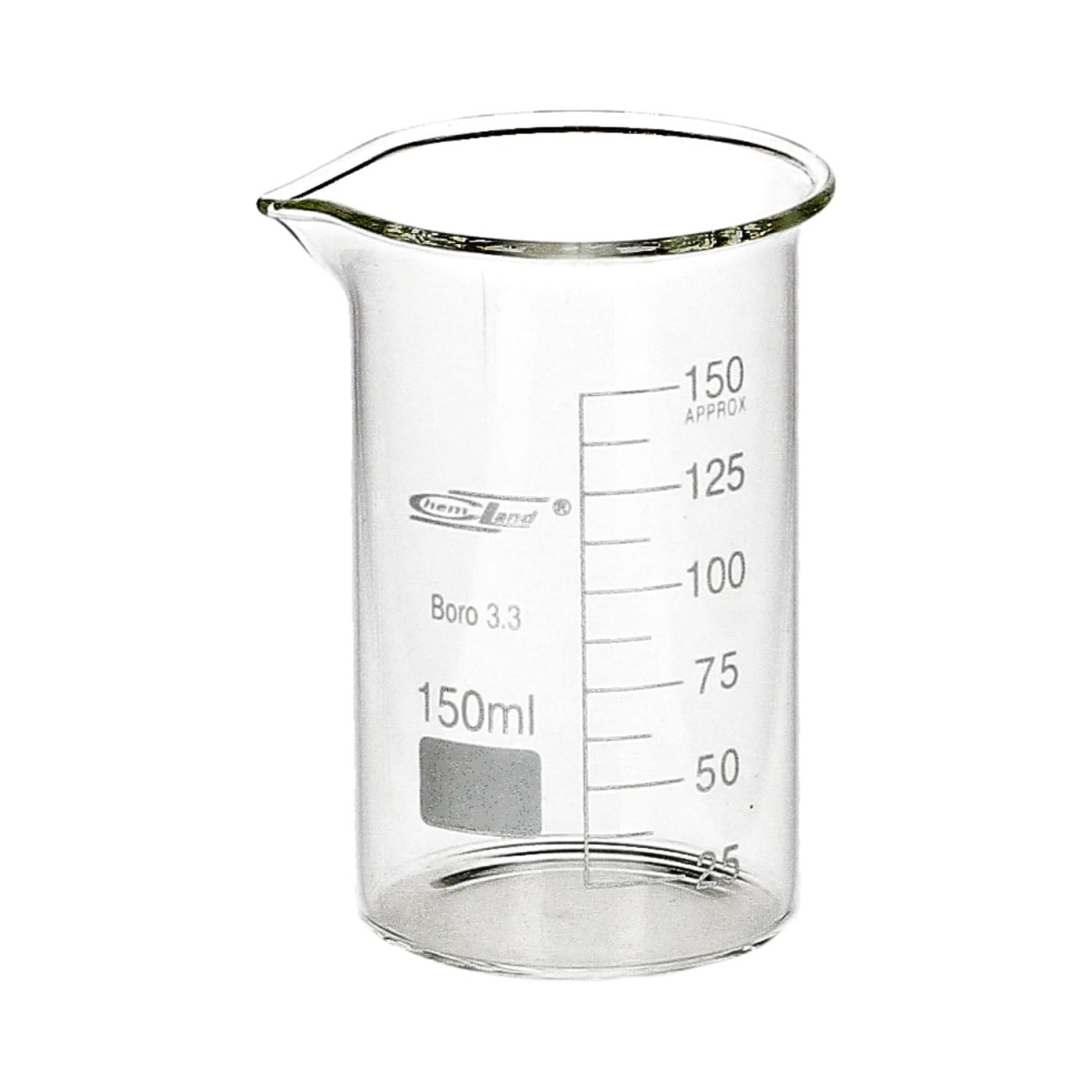 Zlewka szklana 150 ml wysoka Chemland