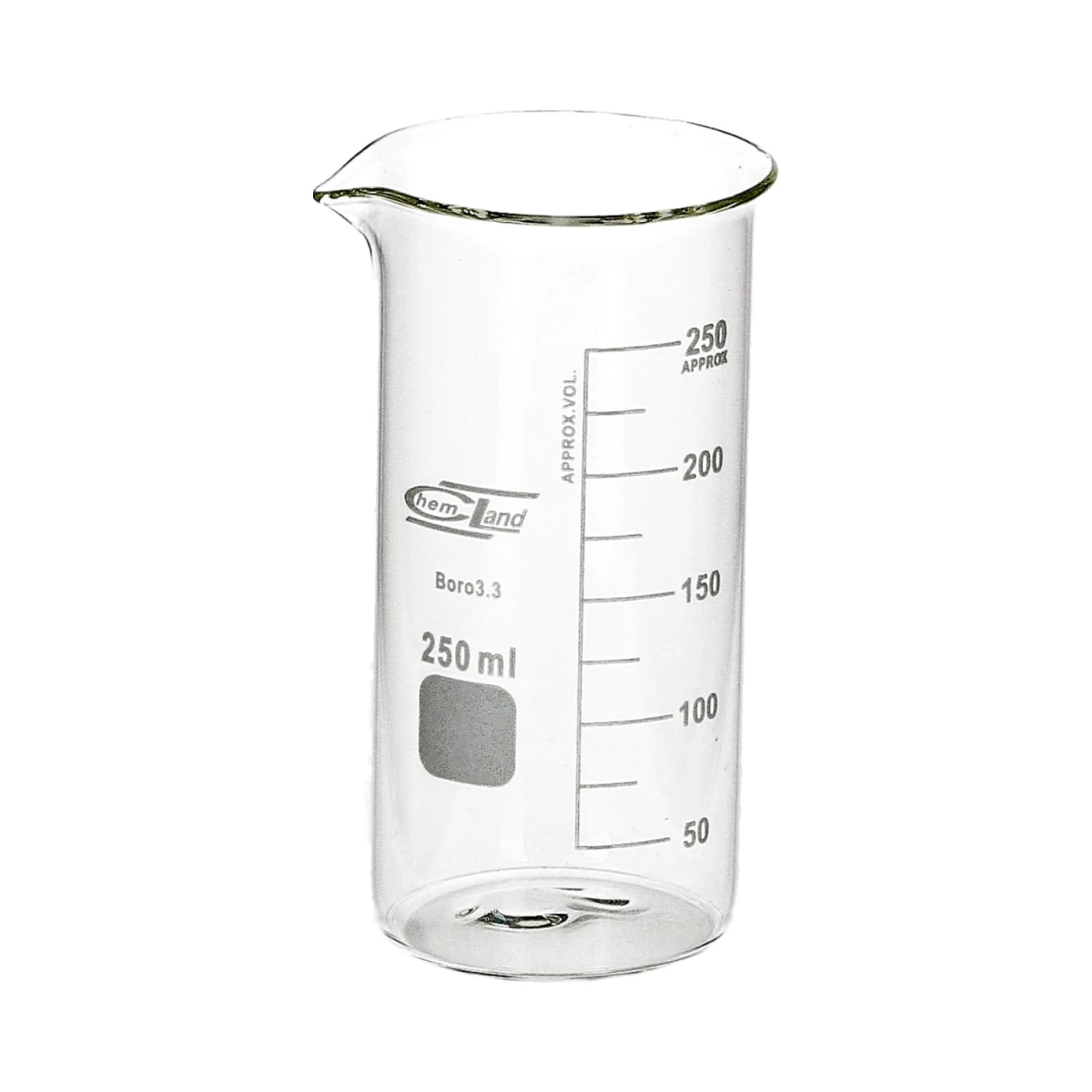 Zlewka szklana 250 ml wysoka Chemland