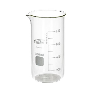 Zlewka szklana 800 ml wysoka Chemland