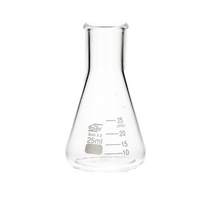 Kolba stożkowa szklana 25 ml wąska szyja Chemland