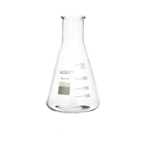 Kolba stożkowa szklana 250 ml wąska szyja Chemland