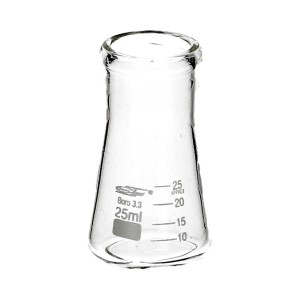 Kolba stożkowa szklana 25 ml szeroka szyja - Chemland