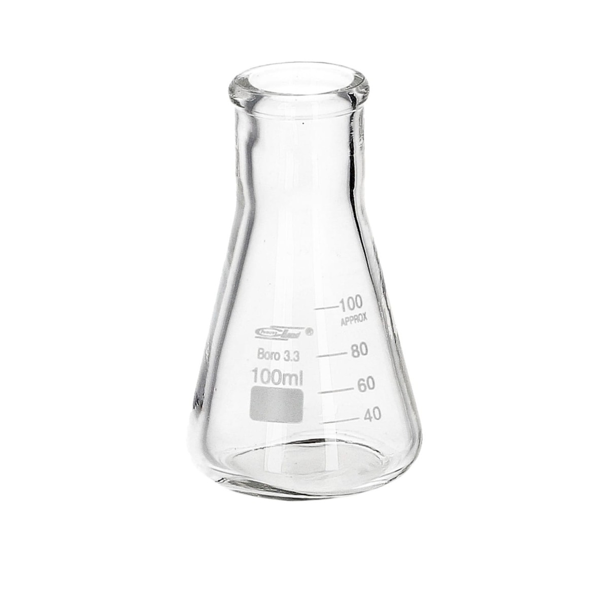 Kolba stożkowa szklana 100 ml szeroka szyja - Chemland