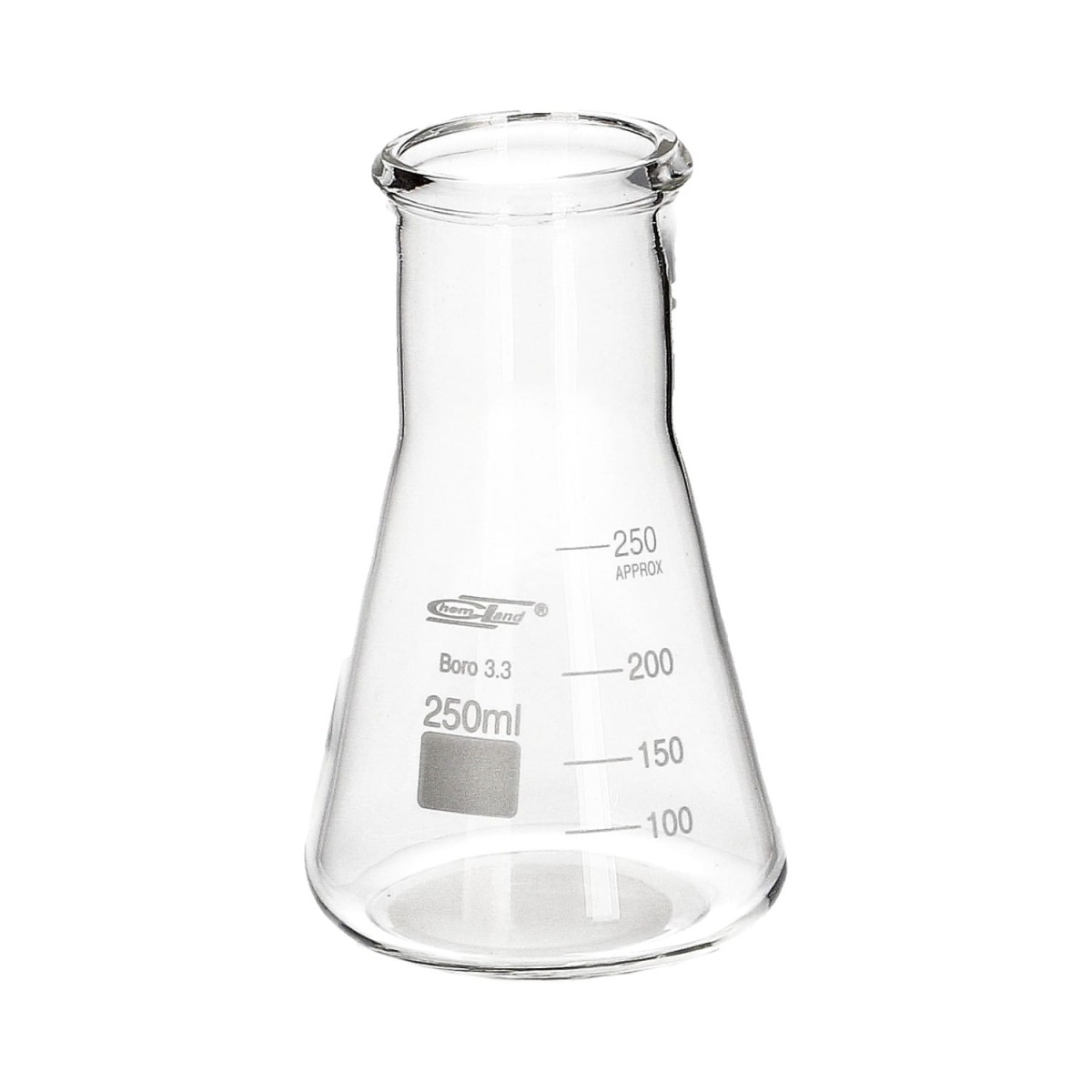 Kolba stożkowa szklana 250 ml szeroka szyja - Chemland