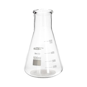 Kolba stożkowa szklana 500 ml szeroka szyja - Chemland