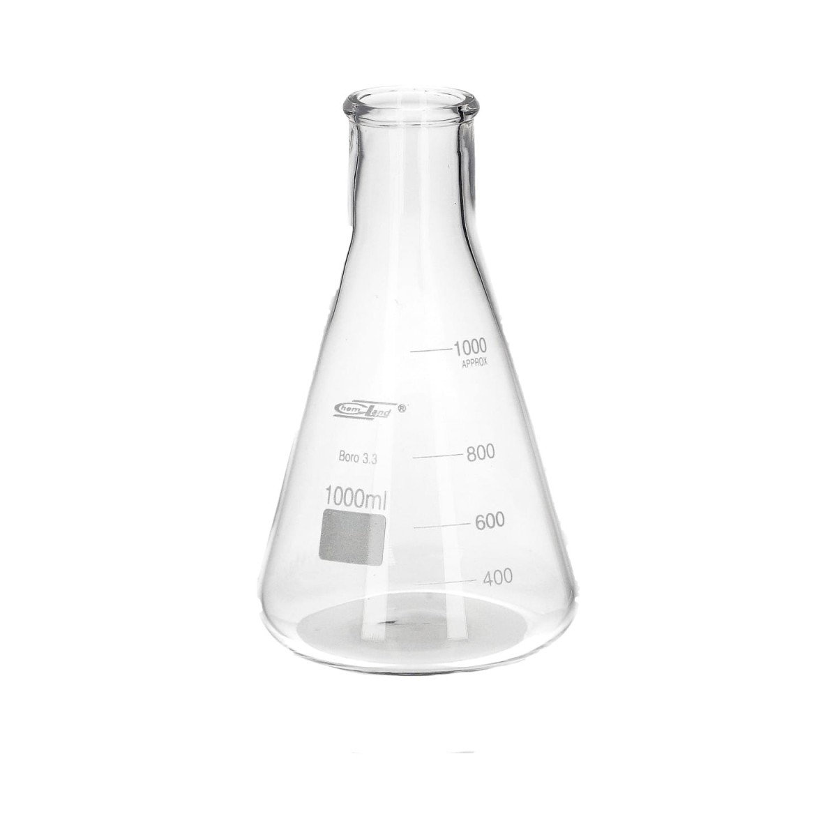 Kolba stożkowa szklana 1000 ml szeroka szyja - Chemland
