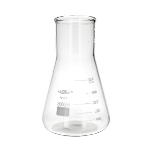 Kolba stożkowa szklana 3000 ml szeroka szyja - Chemland