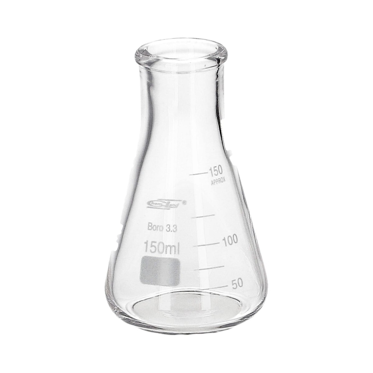 Kolba stożkowa szklana 150 ml szeroka szyja - Chemland