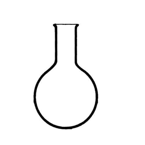 Kolba okrągłodenna 50 ml wąska szyja