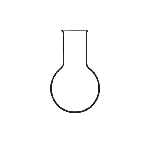 Kolba okrągłodenna 100 ml szeroka szyja