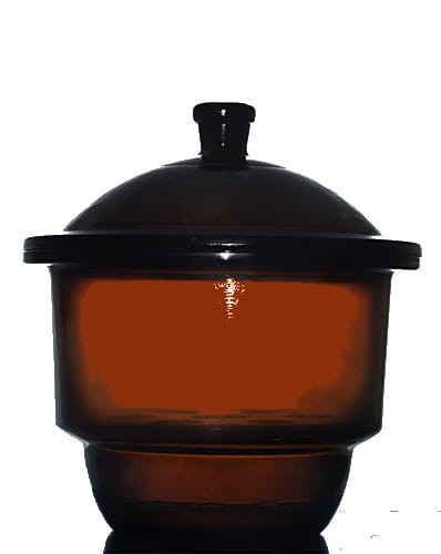 Eksykator szklany fi 210 mm bez tubusa oranżowy