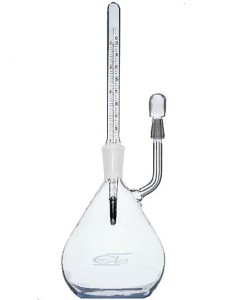 Piknometr z termometrem 25 ml kl. B