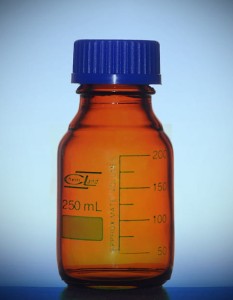 Butelka z niebieską nakrętką 2000 ml oranż