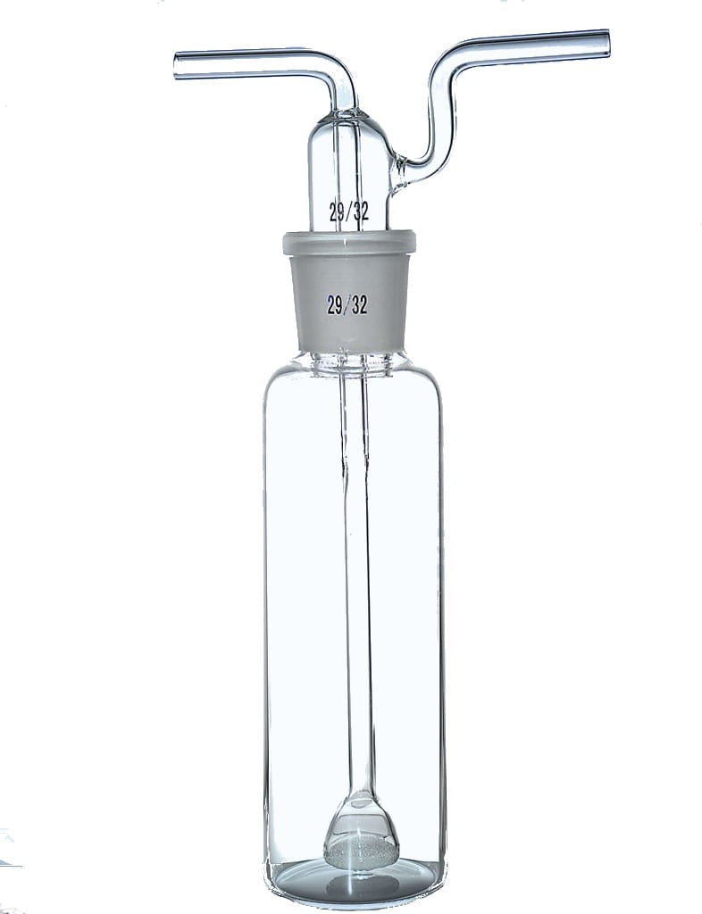 Płuczka Dreschla ze spiekiem G-0, butelką 500 ml szlif 29/32