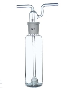 Płuczka Dreschla ze spiekiem G-0, butelką 500 ml szlif 29/32