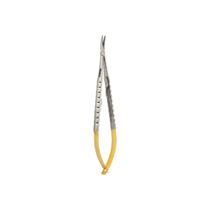 Igłotrzymacz Castroviejo mikro zagięte TC 18 cm