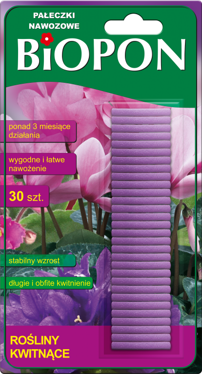 Pałeczki nawozowe do roślin kwitnących 30 szt. BIOPON