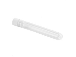 Probówki plastikowe PS 16x100 mm z korkiem białym, okrągłodenne, 10 ml, 250 szt.