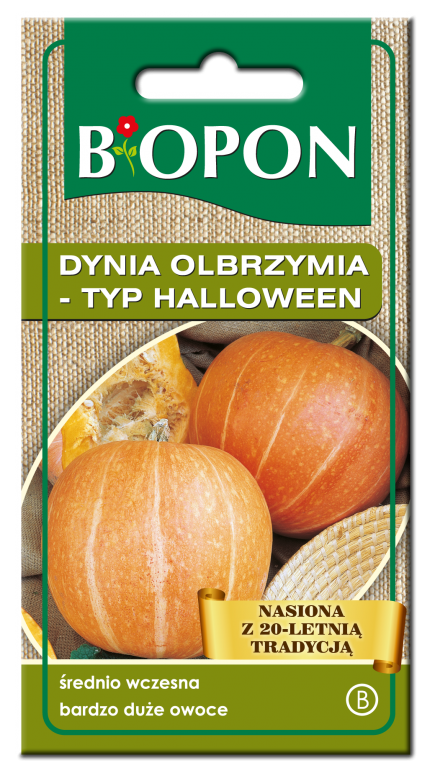 Dynia olbrzymia Halloween - nasiona 3 g BIOPON