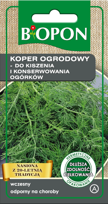 Koper ogrodowy do kiszenia i konserwowania ogórków - nasiona 4 g BIOPON