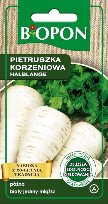 Pietruszka korzeniowa Halblange - nasiona 3 g BIOPON