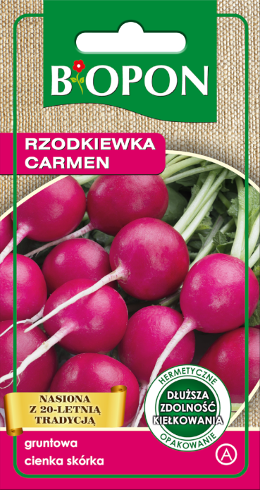 Rzodkiewka Carmen - nasiona 5 g BIOPON