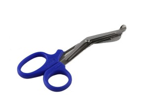 Nożyczki opatrunkowe do bandaży 14 cm niebieskie