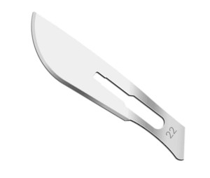 Ostrze do skalpela nr 22 sterylne RIBBEL