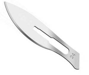 Ostrze do skalpela nr 24 sterylne RIBBEL