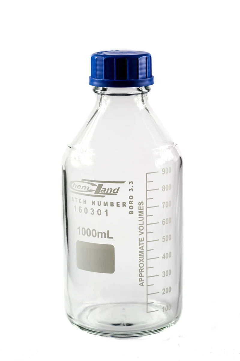 Butelka z niebieską nakrętką 1000 ml