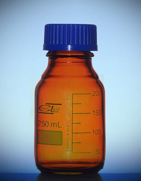 Butelka z niebieską nakrętką 5000 ml oranż