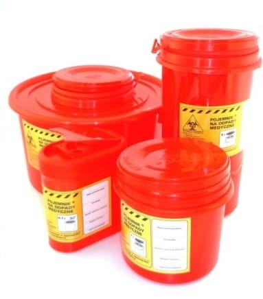 Pojemnik na odpady medyczne 20 l - czerwony