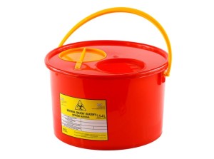 Pojemnik na odpady medyczne 3,5 l - czerwony