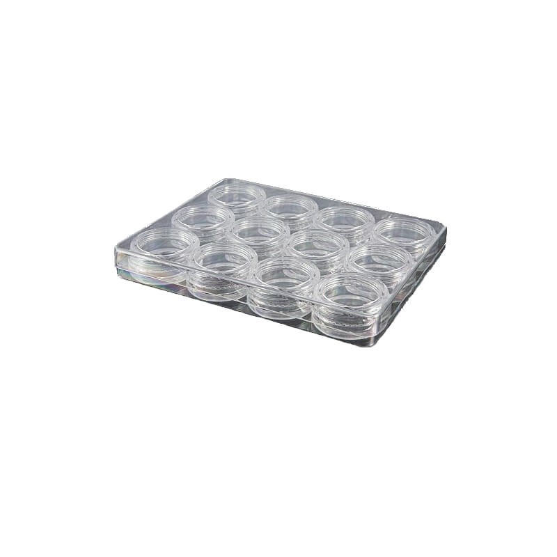 Płytka PS na próbki 12 x 3 ml okrągłe