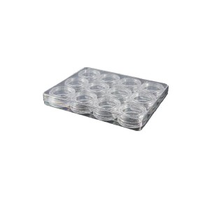 Płytka PS na próbki 12 x 3 ml okrągłe