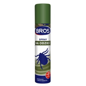 Spray na odzież - odstrasza i zabija kleszcze 90 ml Bros