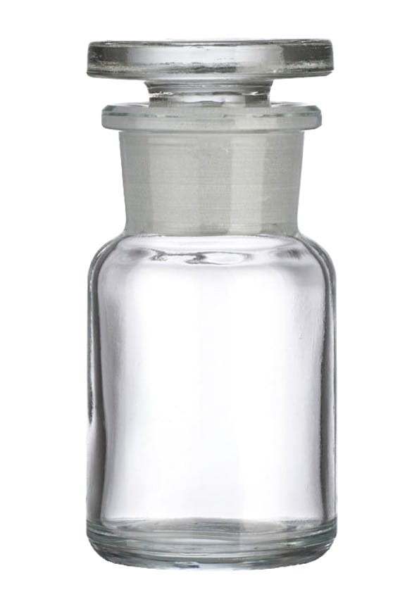 Butelka szklana z korkiem 50 ml szeroka szyja MORAVIA