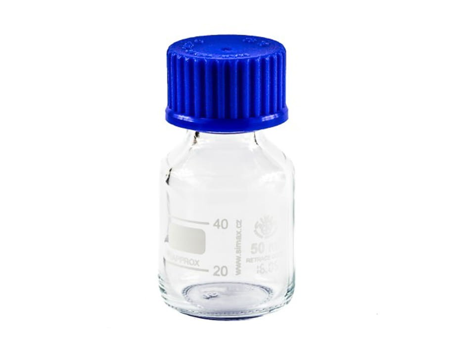 Butelka z niebieską nakrętką 50 ml SIMAX