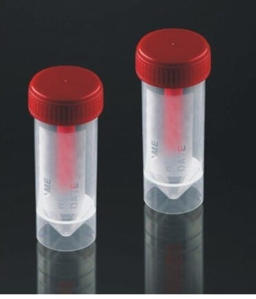 Pojemnik na kał 30 ml z nakrętką i łopatką