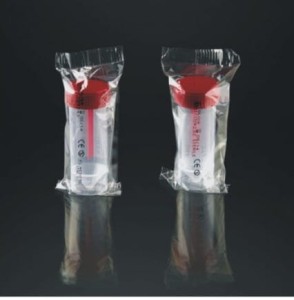 Pojemnik na kał 30 ml z nakrętką i łopatką sterylny