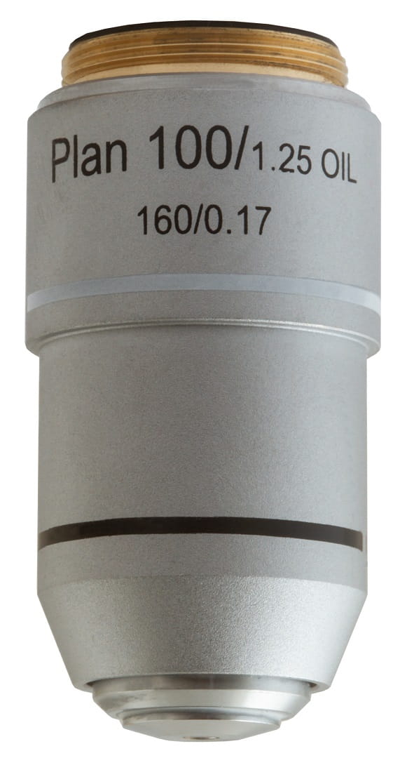 Obiektyw planarno-achromatyczny Levenhuk MED 100x