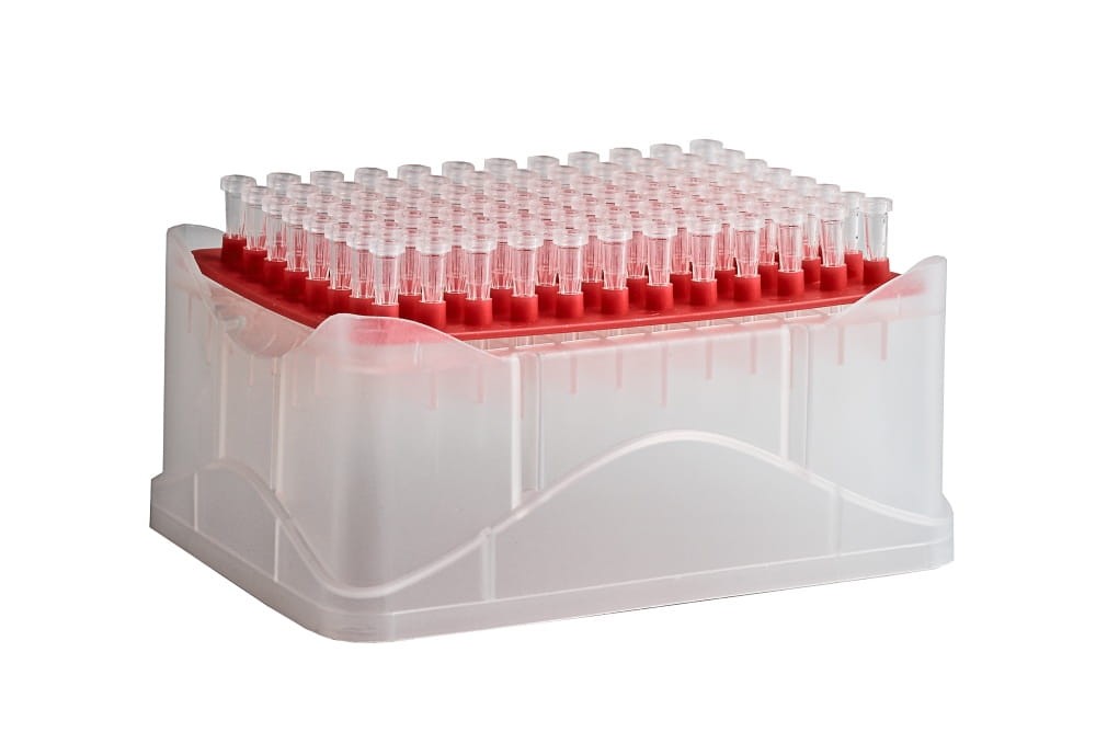 Końcówki do pipet 10 ul 96 szt. w pudełku Fastrack OMNITIP